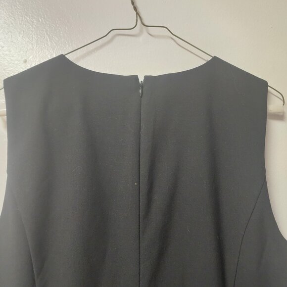 Ann Taylor Factory Vneck black sleeveless sheath dress 16 Business Career - Picture 5 of 8